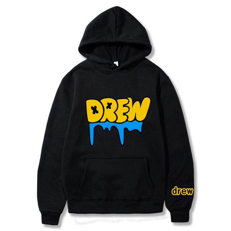 3D Drew House Drip Logo Printed Hoodies Fashionable Casual Sports Long Sleeved Men's and Women's Unisex Hooded Sweatshirts
