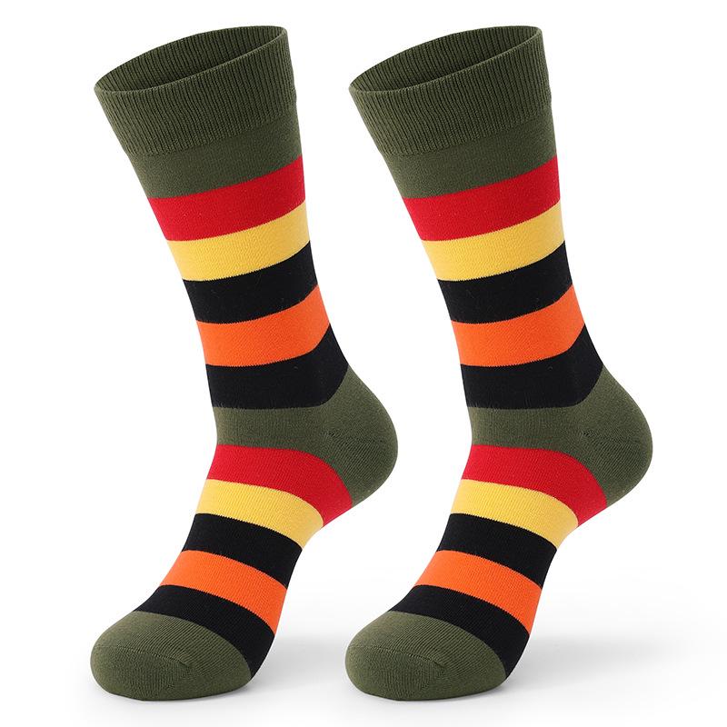 

Plus Size Odor-Resistant Long Striped Cotton Socks – Sizes 46/47/48 【Shoe size 42-48】Can wear