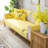 Baumwolle Leinen Sofa Matte Feder Anti-Rutsch Staubdicht Bequemes Sitzkissen Einfache Heim Wohnzimmer Dekoration Rückenlehnenbezug
