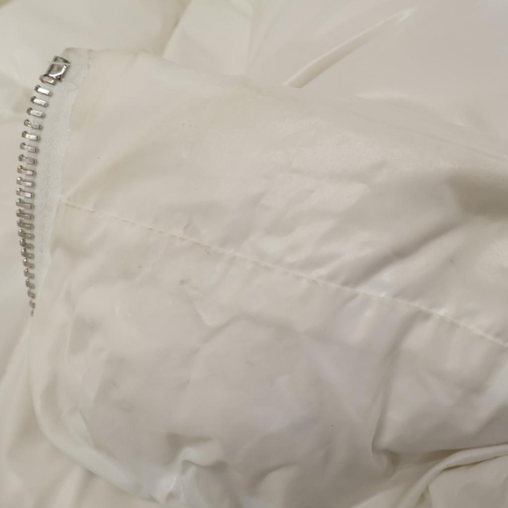 KHRISJOY AFPW004 White Shiny Cropped Down Jacket Not Written whiteUsed
