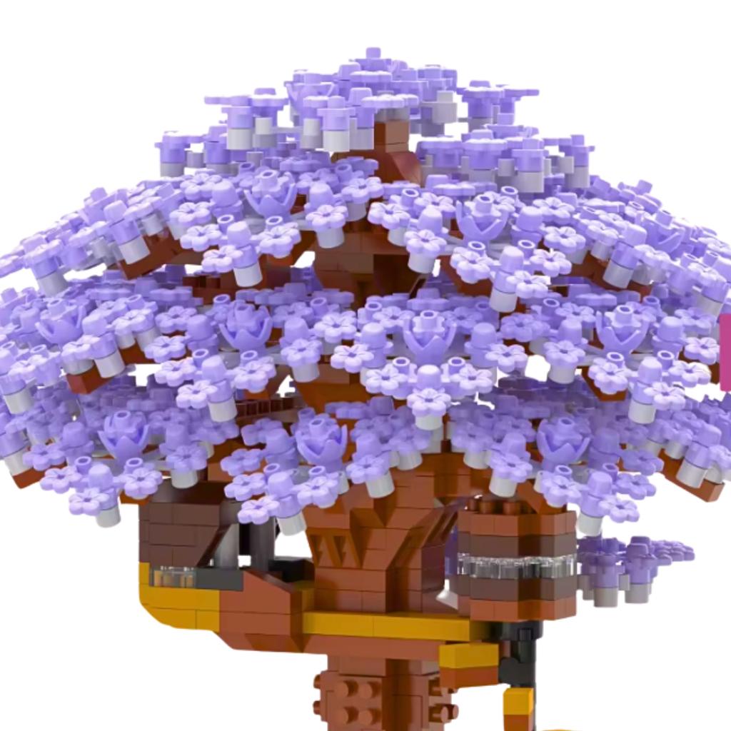 Construction Bricks Sakura Cherry Blossom Brick Set 1097 Pcs.