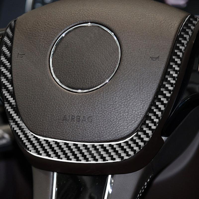 For VW Touareg 2011-2018 Soft Carbon Fiber Steering Wheel Chin Sticker Trim Car Interior Accessories Car Interior