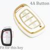 4 Button Car Key Case Cover For Hyundai Avante Sonata Santa Fe    Tucson   Elantra Azera  Creta