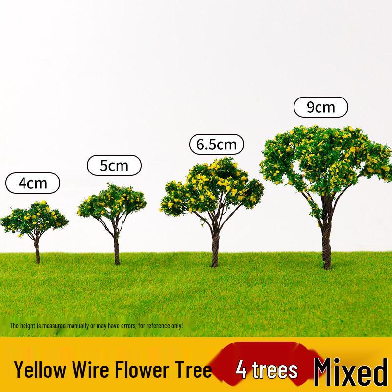 DIY Sand Table Building Trees Set - Handcrafted Miniature Landscape Models with Finished Tree Trunks