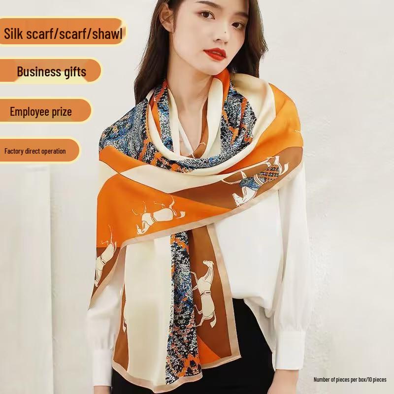 Elegant Women's Fashion Silk Scarf & Shawl
