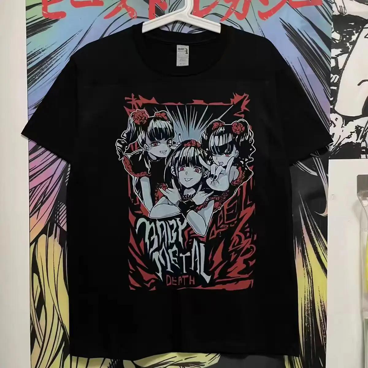 

Babymetal Japan Band T Shirt Men Women s Hip-hop Rock Band Casual Short Sleeve Y2k Tees Tops Aesthetic S