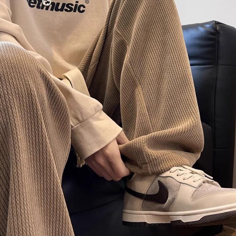 Jeanswest Men's Loose Fit Straight Wide-Leg Casual Pants