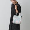 Women's small tote bag, sub-bag, lined exterior, self-standing, EU Square Laminate-R 1025