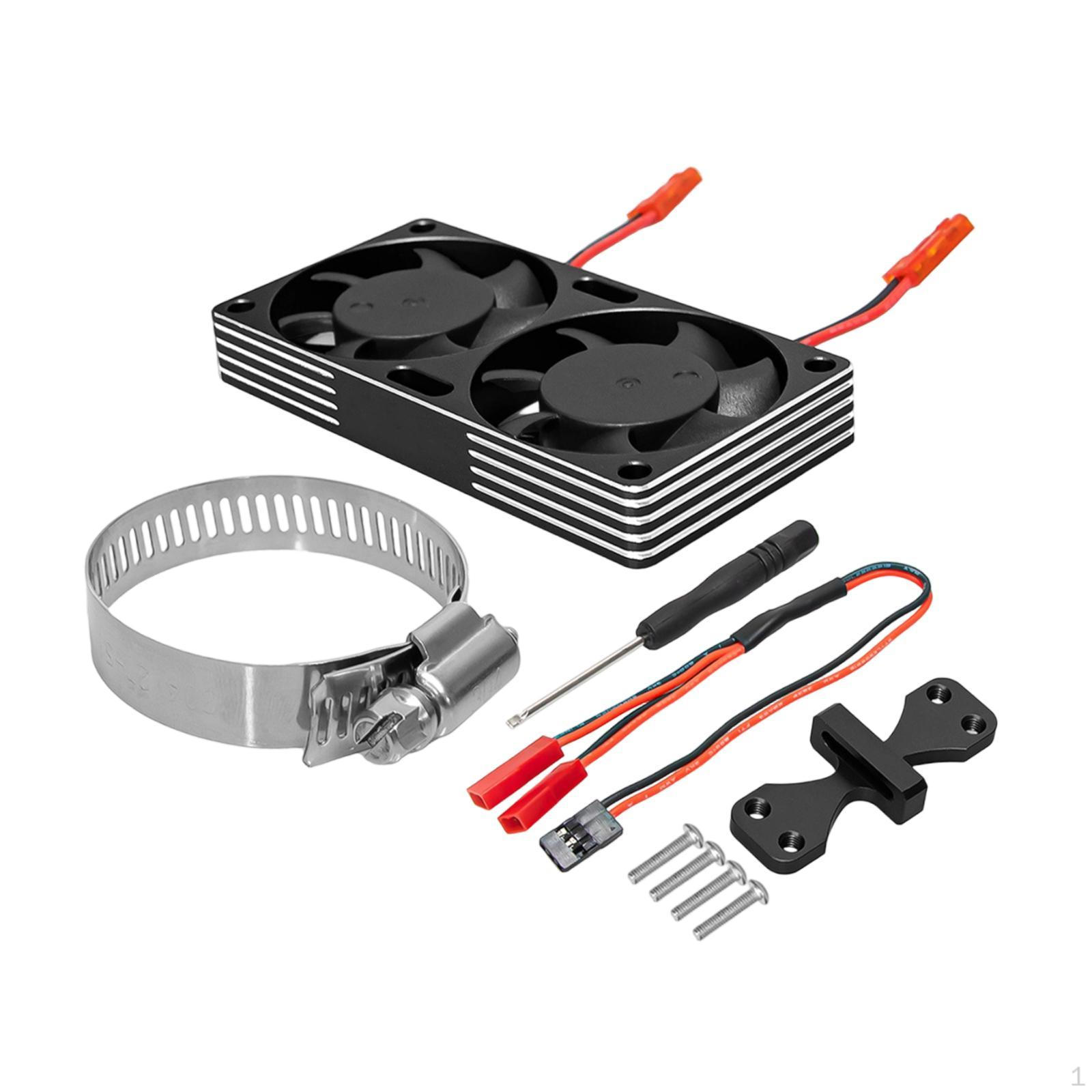 

Metal RC Motor Heat Sink Kit 22000RPM for 4284 4985 Motors Accessories Adjustable Easily Install чорний