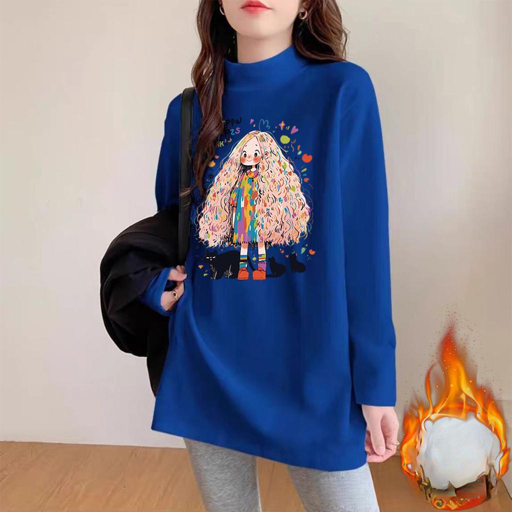 Autumn and Winter Crew Neck Bottoming Shirt, Sweater, Stacked Inside, Wear Loose Trend Fashion Versatile Long-sleeved Top