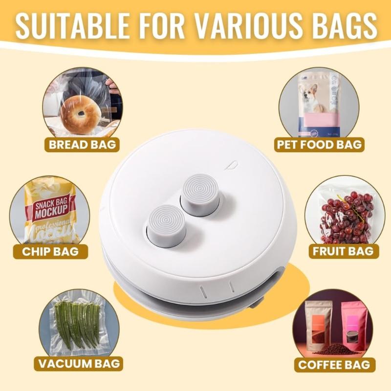 Handheld Small Sealing Device Packaging 400mAh Snacks Preserverfor Plastic Bags and Snacks for Office and School Use