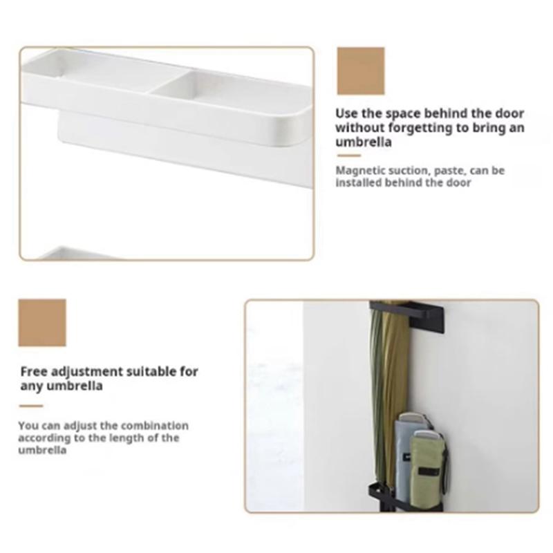 Magnetic Storage Rack For Umbrella Stands Storage Holder Height Adjustable Storage Rack Umbrella Organizer