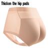 Women's Mid-Rise Thickened Panties Seamless Butt-Lifting with Padded Buttocks Enhanced Buttocks and Hips Padded for a Perky Bottom