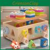 Montessori Animal Wooden Dessert Truck Building Blocks Kids Educational Toys