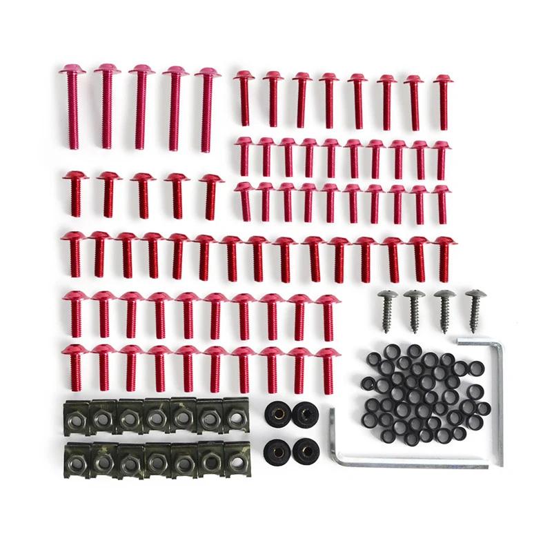 137Pcs Motorcycle Fairing Body Bolts Kit Fastener Clips Screw Nuts Aluminium For Kawasaki Suzuki Honda Yamaha  BMW Sportbikes