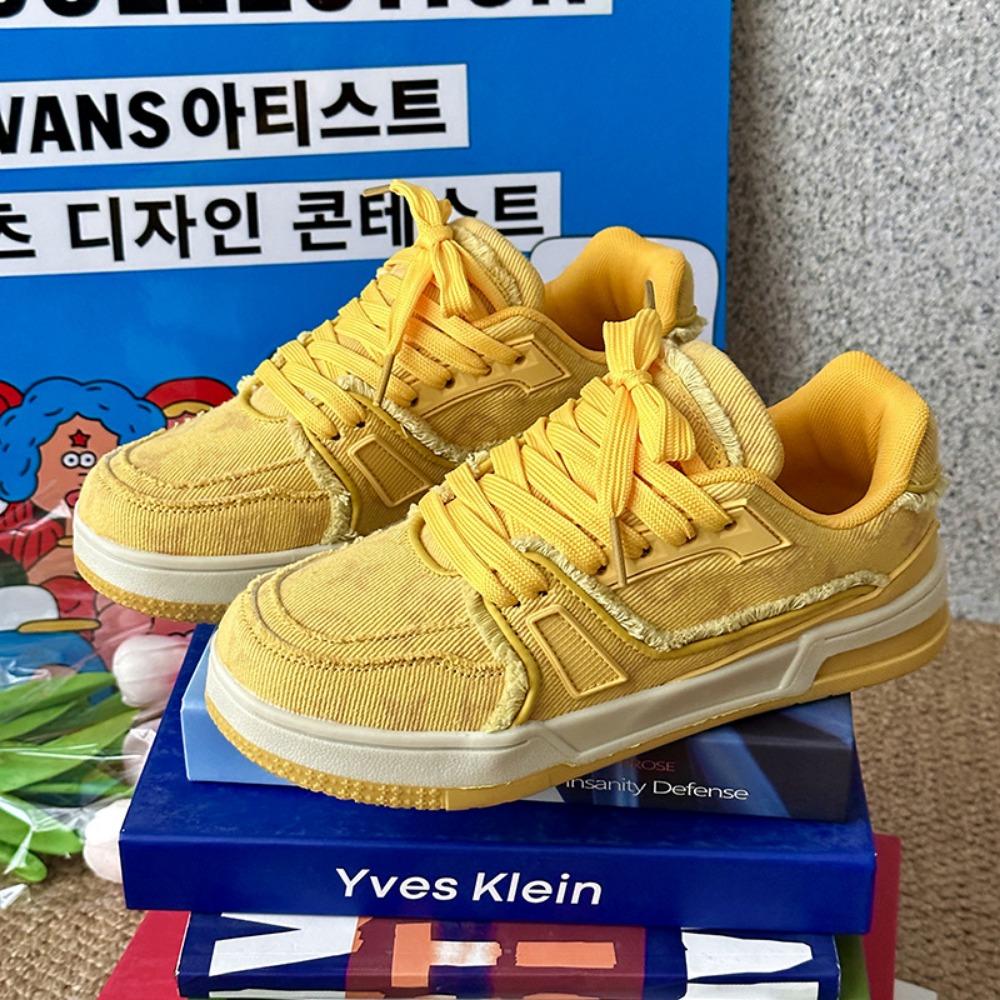 

Retro Sneakers for Men Women Frayed Edge Casual Bread Shoes Unisex Fashion Sports Shoes 46