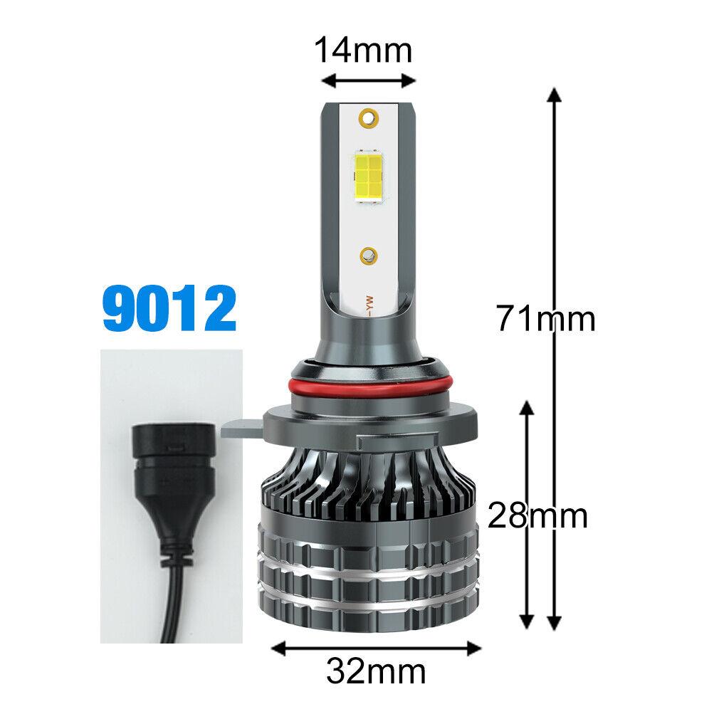 2Pcs H4 LED Headlight H11 Canbus 20000Lm 6000K 4300K 3000K 3 Color Changing Front Light Bulbs H8 9005 HB3 9006 HB4 9012 Hir2 H27 880 881 Auto Fog Lamp