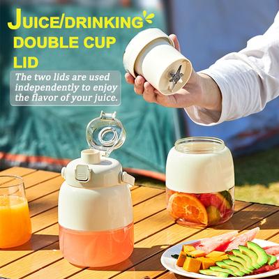 Portable Hand Electric Juicer Ton Ton Bucket Juice Cup Multi-Functional Student 800ml Straight Drink Capacity