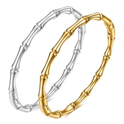 Nieuwe Armband Eenvoudig Rond Bamboe Gewricht 5mm Magnetische Zuiging Armband Glanzend Laser