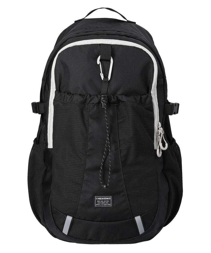 Neikidnis Carabiner Mesh Backpack Ripstop Black