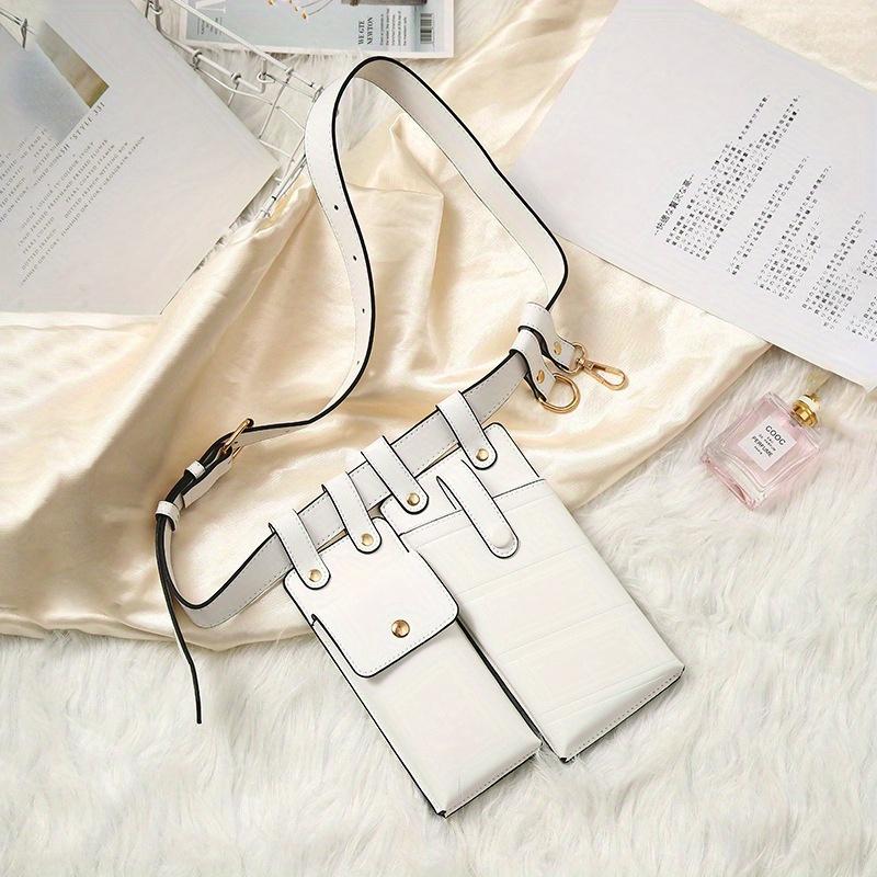 1Pc Women Waist Pack Leather Fanny Pack Luxury Women Belt Bag Crossbody Bags for Women Casual Chest Pack Female Purse