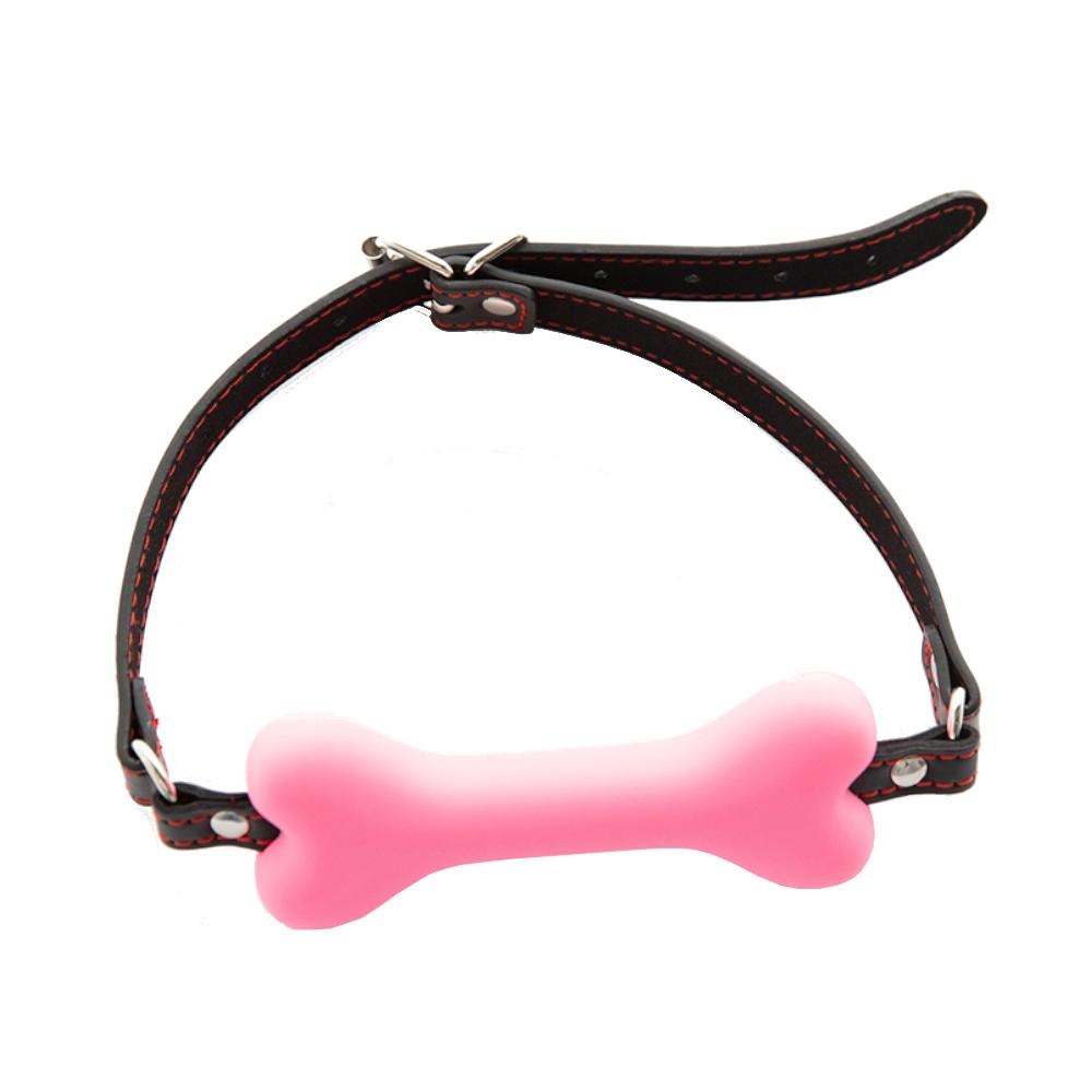 Silicone Bone Gag Puppy Pet Play  Kink  Fetish Restraints Gags