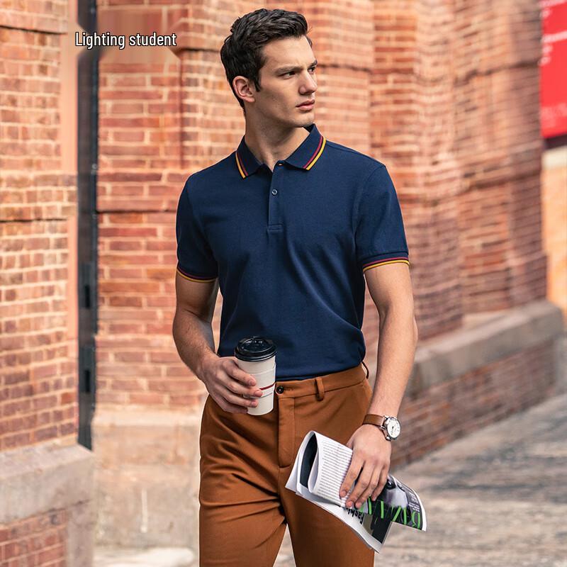 Men s Pure Cotton Short-Sleeve Polo Shirt XXXL