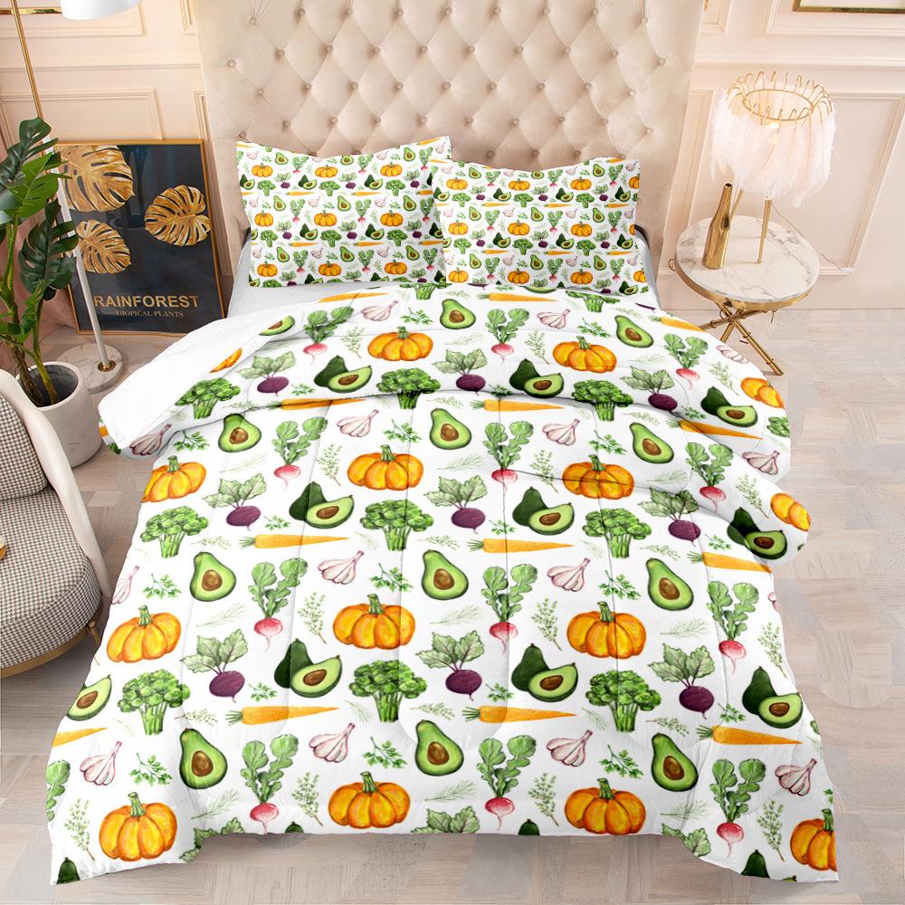 Halloween Duvet Cover Set Pumpkin Lantern Pattern Comforter Cover King Queen Size for Kids Boys Girls Gift Polyester Bedding Set