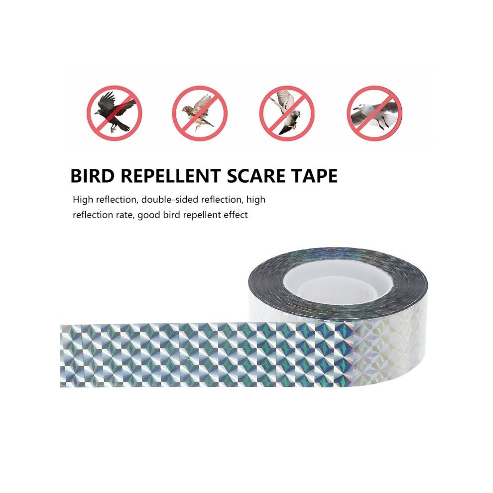 Ruban réfléchissant double face anti-oiseaux 4,8 x 110 m, outil de jardin (grille laser)