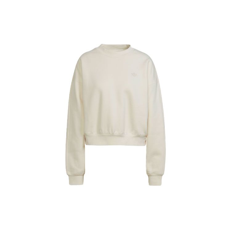 

Adidas Originals Trefoil Sports Pullover Short Sleeve Round Neck Sweatshirt Women sweatshirt Pink White H22827 30