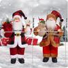 Christmas 12-inch Santa Claus Doll Standing Position Santa Claus Doll Window Decoration Supplies Gift