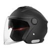 Unisex Electric Vehicle Helmet with Cold Protection, Warm Neck Gaiter, Detachable Half Helmet, Motorcycle Safety Features & Dual Visor.