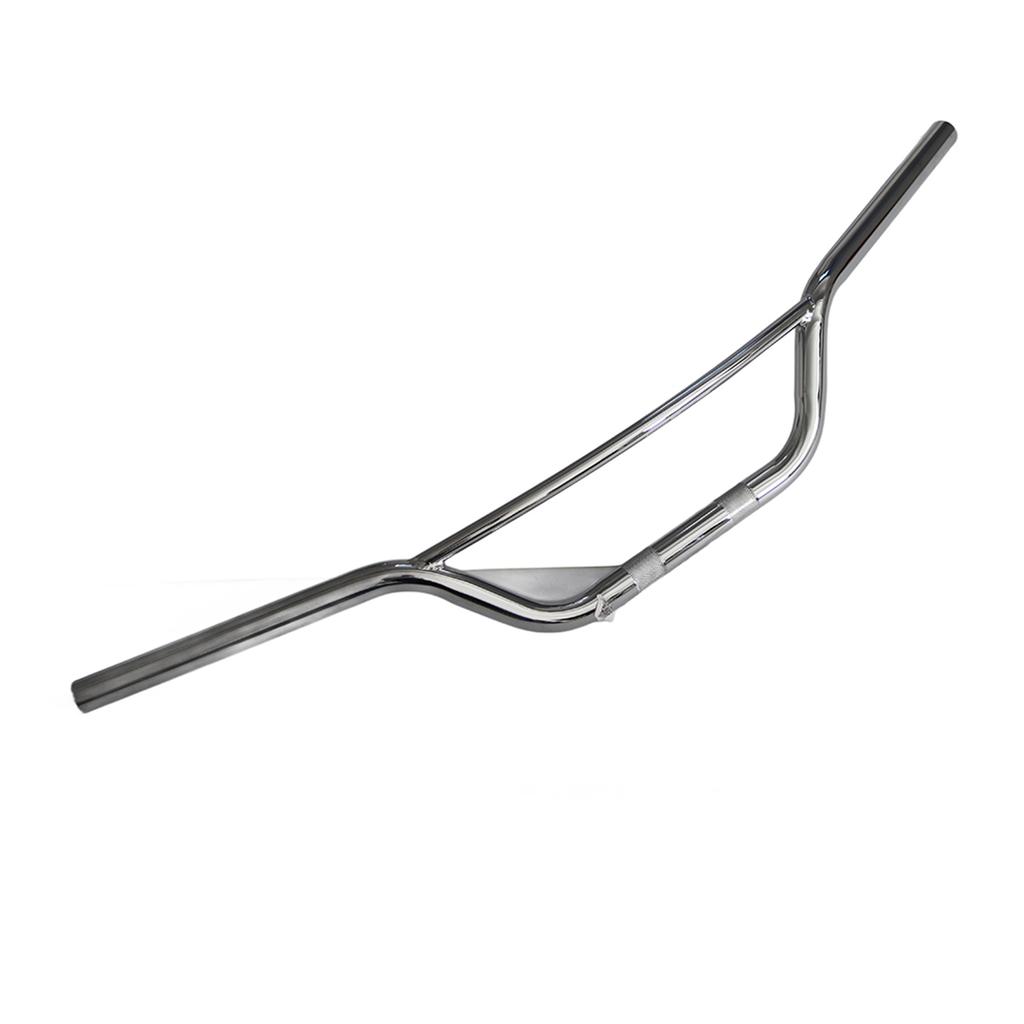 Universal Motorcycle Modification Retro Handlebar Drag Bar Replacement Part 25mm 1in Silver