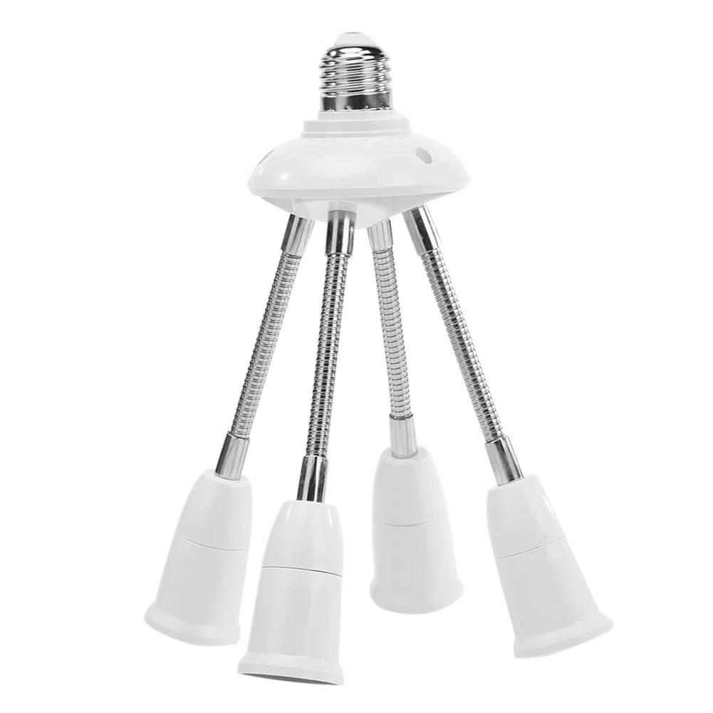 Universal E27 Lamp Base 85-285V Adjustable Tube LED Light Bulb Extension Lamp Holder 2/3/4/5Head Adapter Conversion Socket