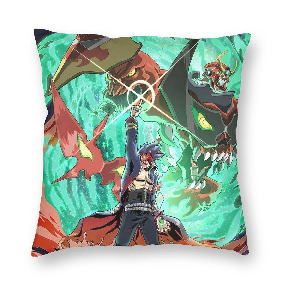 

Adventure Anime Gurren Lagann Square Pillowcase Pillow Cover Cushion Zip Decorative Comfort Throw Pillow for Home Living Room 12x12Inch