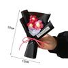 Mini Handmade Yarn Flower Bouquet Crochet Heart Bouquet Valentine'S Day Mother'S Day Romantic Gift Desktop Decoration