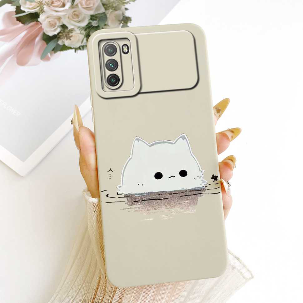 For Xiaomi Poco M3 Case PocoM3 Cute Rabbit Soft Silicone Back Cover For Xiaomi Poco M3 Case 6.53'' Phone Cover Bumper Fundas