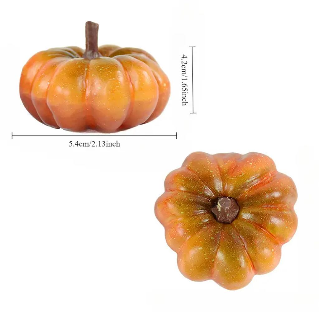 Artificial Pumpkins, Plastic Faux Vegetable Decorations, for Thanksgiving, Harvest, Home, Farmhouse, DIY Crafts, Party Ornament