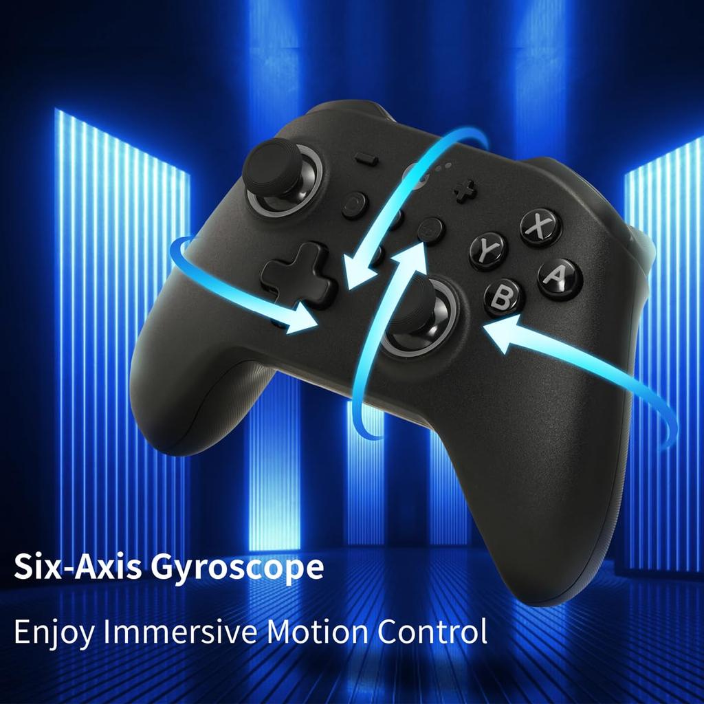 GuliKit KK3 PRO Wireless Compatible with and Hall Effect Sensor and Rear Paddle Buttons Controller, Black, PC, Switch, Android, iOS, Sticks, 6-Axis