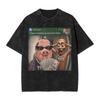 There Is Motion At Your Front Door Tung Tung Tung John Pork Men T Shirts Washed Vintage Tee Shirt Short Sleeve Crewneck Tshirt