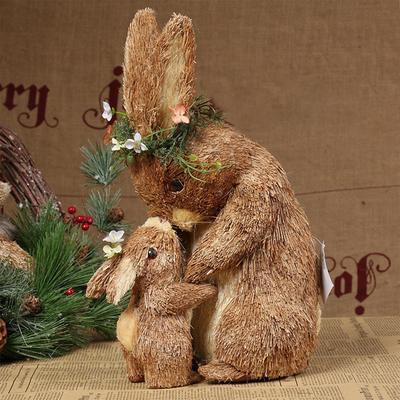 Entzückende Hasenfigur für Ostergartendekoration