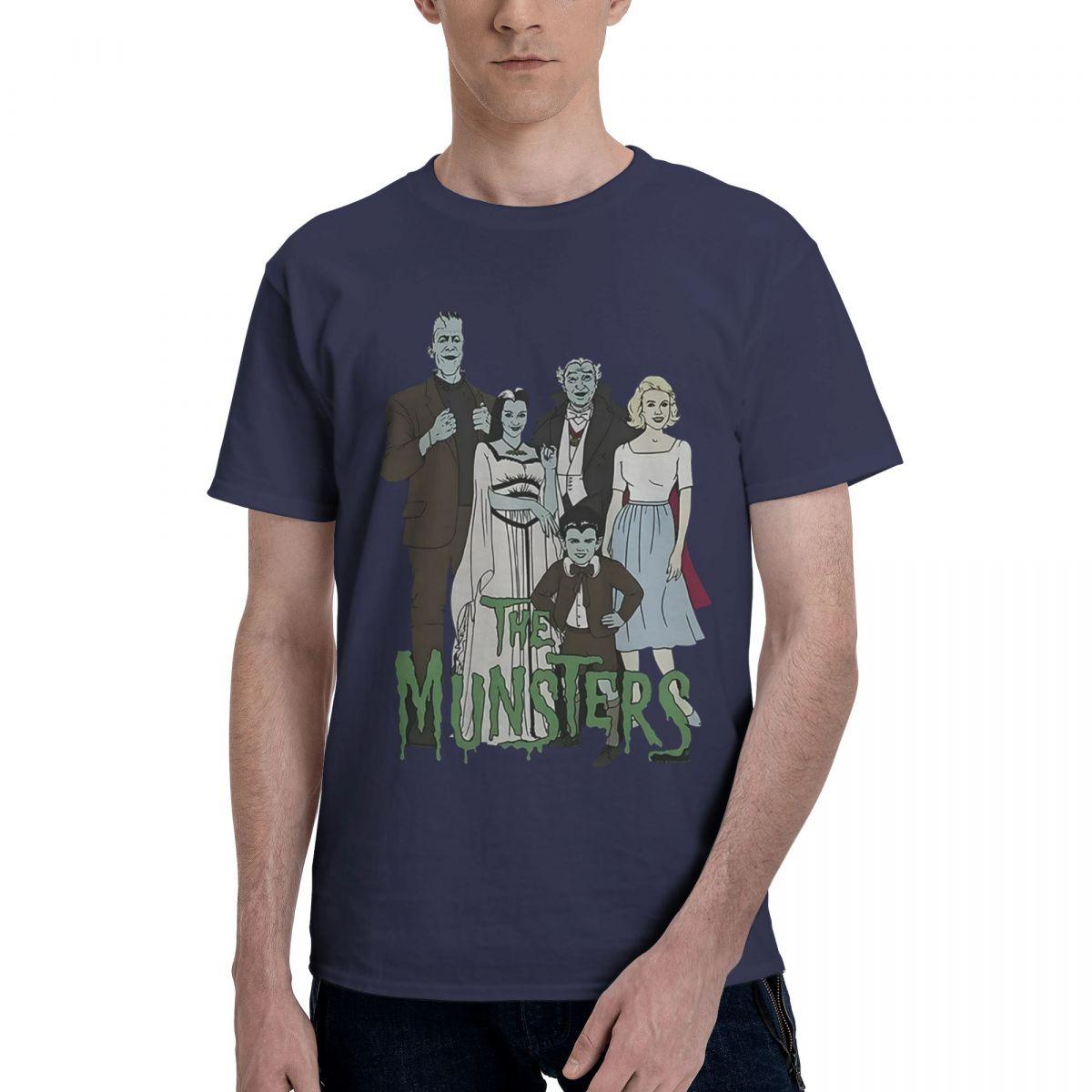 

The Munsters Family Graphic 100 Cotton Casual Breathable Confortable Manga Funny Mens TShirt Man Clothes 4XL