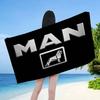 M-Man Truck Logo Microfiber Beach Towel Absorbent Quick Dry Soft Yoga Swimming Resort Mountain Climbing Towel