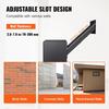 Through The Wall Drop Box 13x7x17" Mailbox with Combination Lock Black