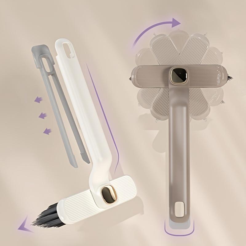 2-IN-1 Rotating Crevice Brush, Groove Cleaning Brush with Handle, Multifunctional Crevice Brush, No Dead Space, Scrubbing Brush, Cleaning Tool