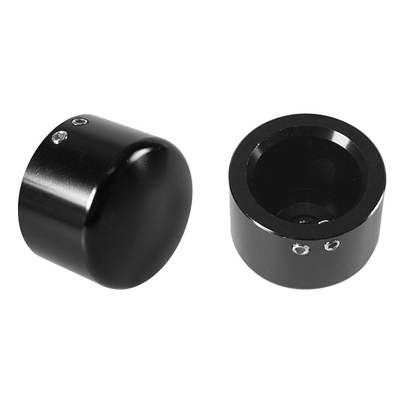 Tapa de cubierta de tuerca de eje delantero compatible con Sportster Touring Softail Dyna VRSC Electra Glides Forty Eight Motorcycle 1 par