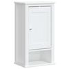 Vidaxl White Berg Bathroom Wall Cabinet, 40X27X71.5, Solid Pine