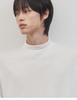 WORK ON BODY OFF Rested Semi-Overfit Mock Neck Knit [White]