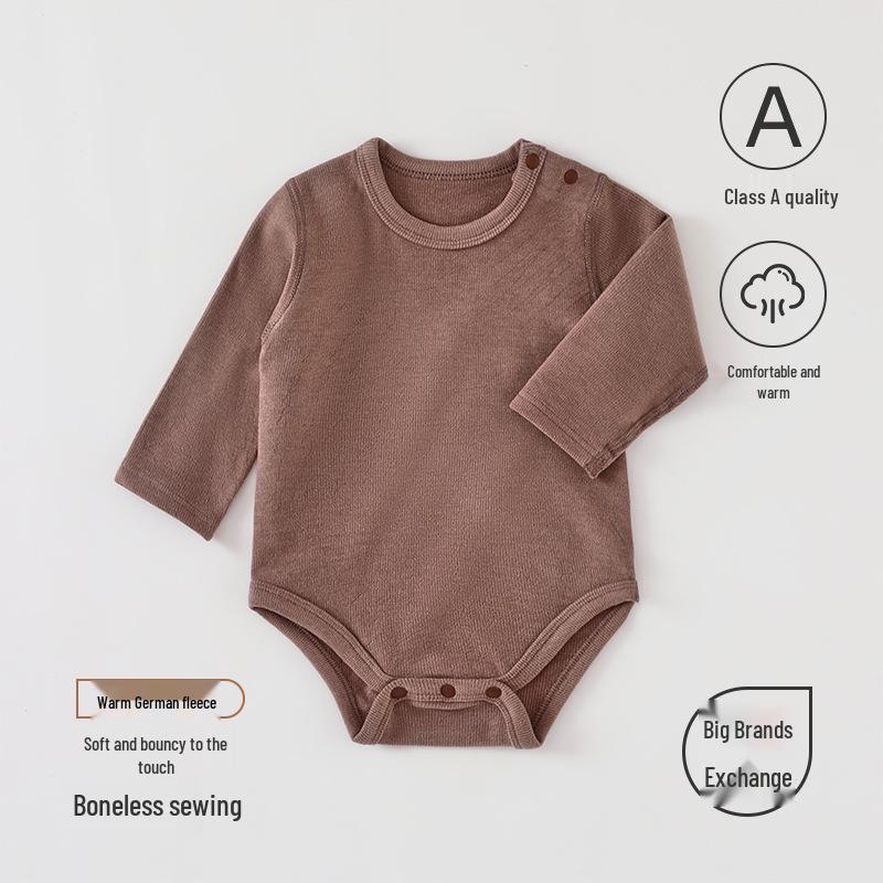 

A-Grade Warm German Velvet Long Sleeve Baby Onesie for Newborns 66 (6-9 months)
