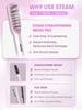 Sheglam Steam Straightening Brush: Achieve Smooth, Straight Hair In 8 Minutes, Nourish and Reduce Frizz
